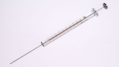 Hamilton 25 µL Syringe, Cemented Needle, 22s gauge, 2 inch, point style 3