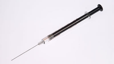 Hamilton 2.5 mL Syringe, Luer Tip Cemented Needle, 22 Gauge, 2 inch, Point Style 3