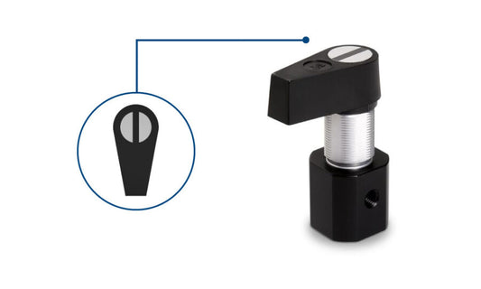 Manual Valve, PTFE/CTFE 180° Flow Path, 2-ports, HVX (1-1)