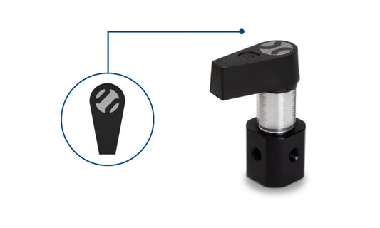 Manual Valve, PTFE/CTFE Loop Flow Path, 4-ports, HVX (4-4)