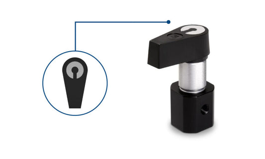 Manual Valve, PTFE/CTFE Distribution Flow Path, 2-ports(180°), HVX (1-5)