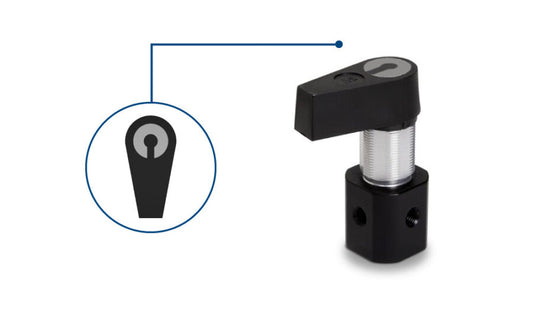 Manual Valve, PTFE/CTFE Distribution Flow Path, 3-ports, HVX (3-5)