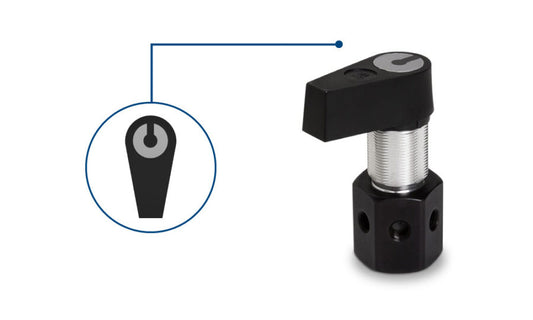 Manual Valve, PTFE/CTFE Distribution Flow Path, 6-ports, HVX (6-5)