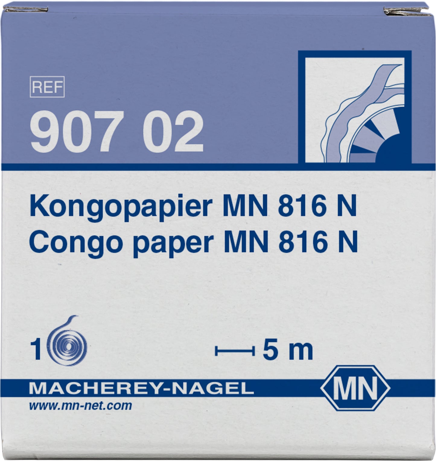 Qualitative pH test paper Congo paper MN 816 N, pH: 5.0–3.0