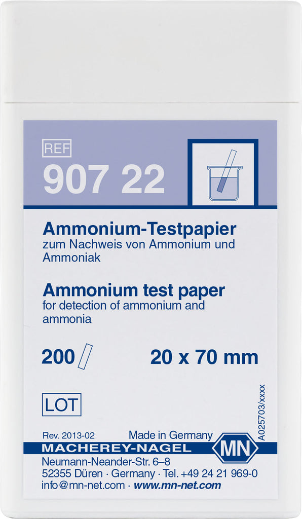 Qualitative Ammonium test paper for Ammonium: 10 mg/L NH₄⁺