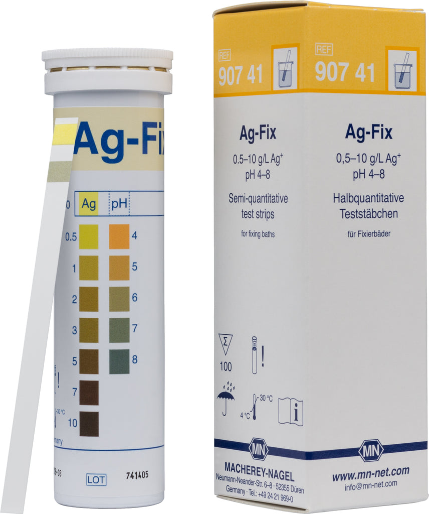 Semi-quantitative test strips Ag-Fix for silver in fixing baths