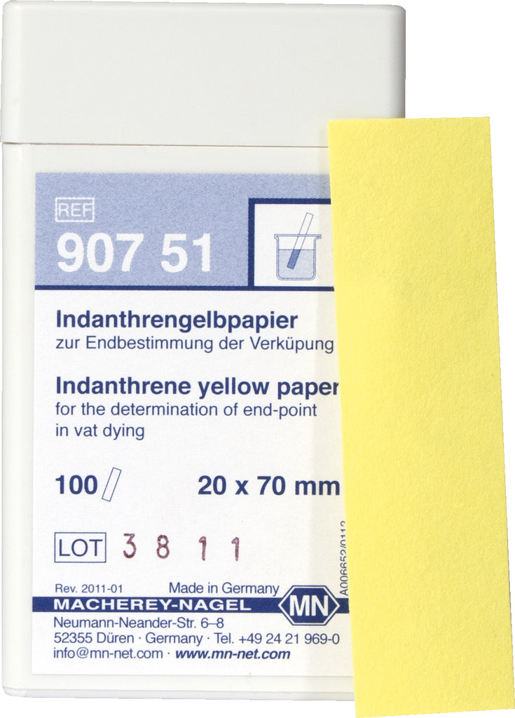 Qualitative Indanthrene yellow paper for Vat dyes