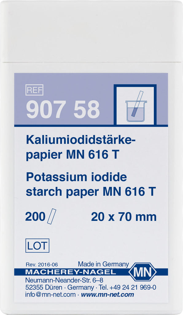 Qualitative potassium iodide starch paper MN 616 T for Nitrite and Free chlorine