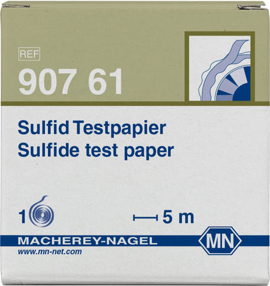 Qualitative Sulfide test paper for Sulfide: 5 mg/L S&sup2;⁻
