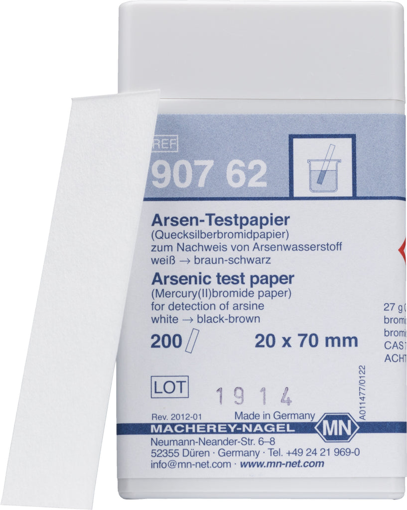 Qualitative Arsenic (mercury bromide) test paper for Arsenic: 0.5 μg arsenic