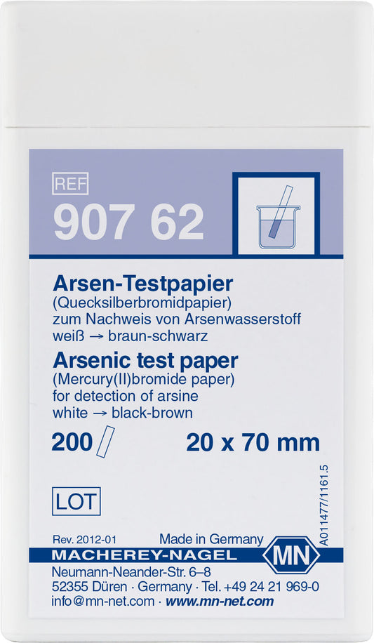 Qualitative Arsenic (mercury bromide) test paper for Arsenic: 0.5 μg arsenic