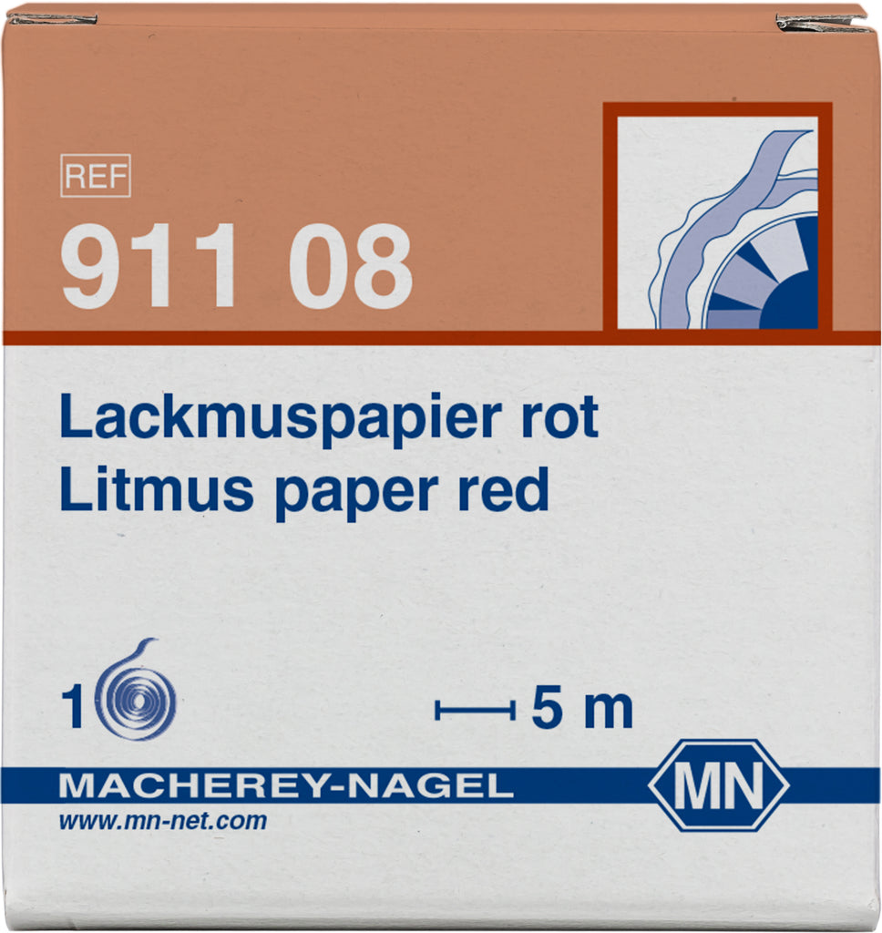 Qualitative pH test paper Litmus paper red, pH: 5.0–8.0