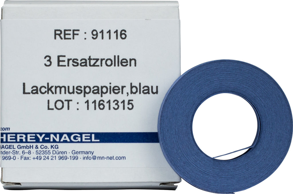 Qualitative pH test paper Litmus paper blue, pH: 8.0–5.0, refill pack