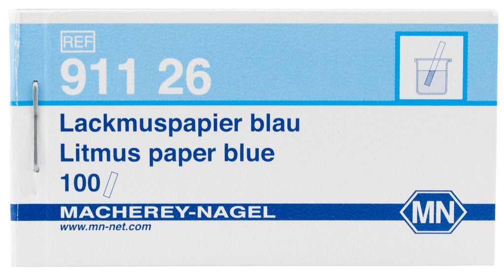 Qualitative pH test paper Litmus paper blue, pH: 8.0–5.0