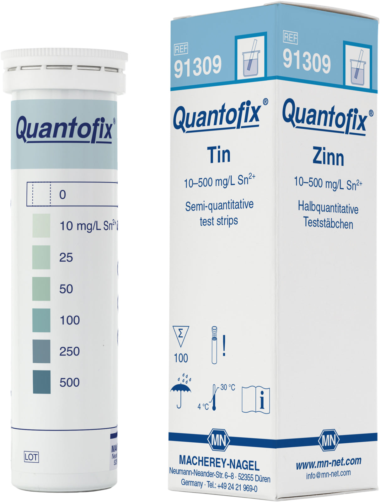 Semi-quantitative test strips QUANTOFIX Tin– ESSLAB