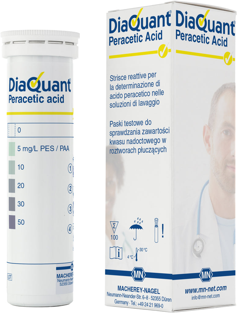 Semi-quantitative test strips DiaQuant Peracetic acid