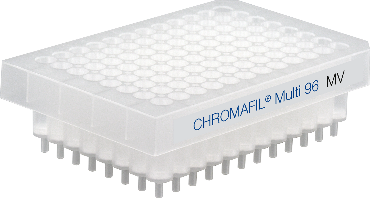 96-well filter plates, CHROMAFIL MV, Approx. 8 mm, 0.45 &micro;m