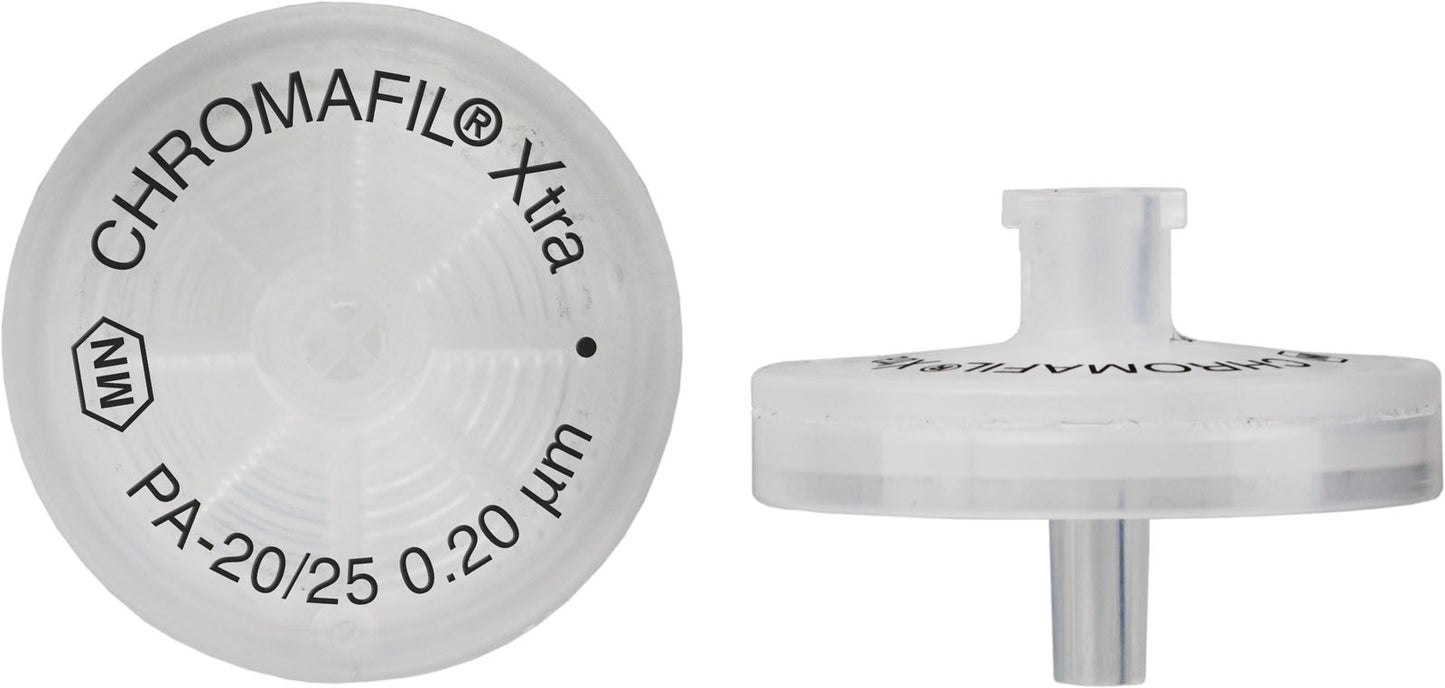 Syringe filters, labeled, CHROMAFIL Xtra PA, 25 mm, 0.2 &micro;m