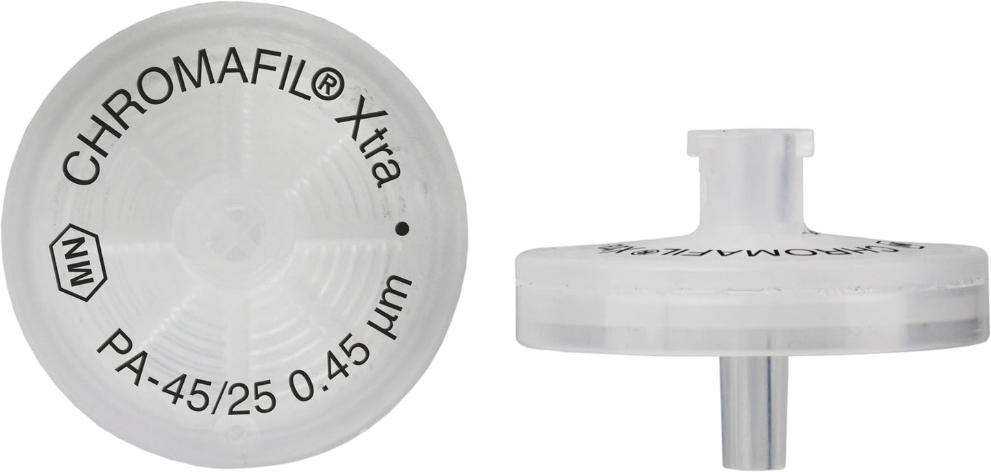 Syringe filters, labeled, CHROMAFIL Xtra PA, 25 mm, 0.45 &micro;m