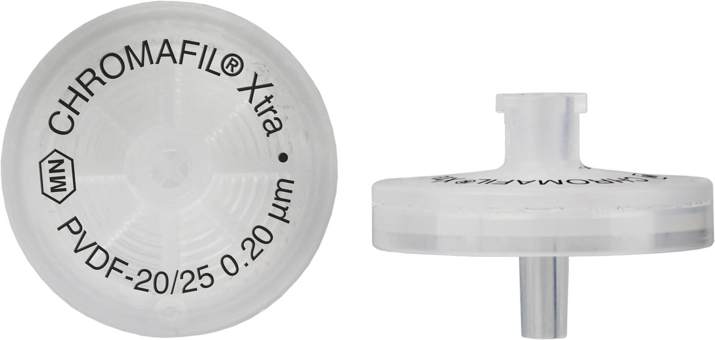 Syringe filters, labeled, CHROMAFIL Xtra PVDF, 25 mm, 0.2 &micro;m