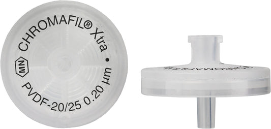 Syringe filters, labeled, CHROMAFIL Xtra PVDF, 25 mm, 0.2 &micro;m