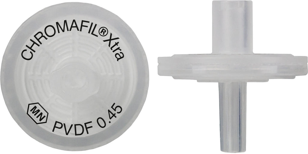 Syringe filters, labeled, CHROMAFIL Xtra PVDF, 13 mm, 0.45 &micro;m