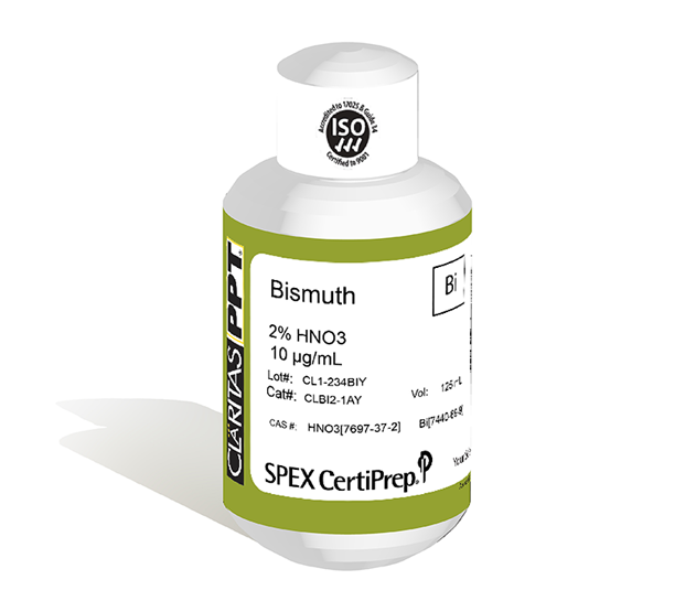 Bismuth, 10 µg/mL (10 ppm) for ICP-MS, 125 mL