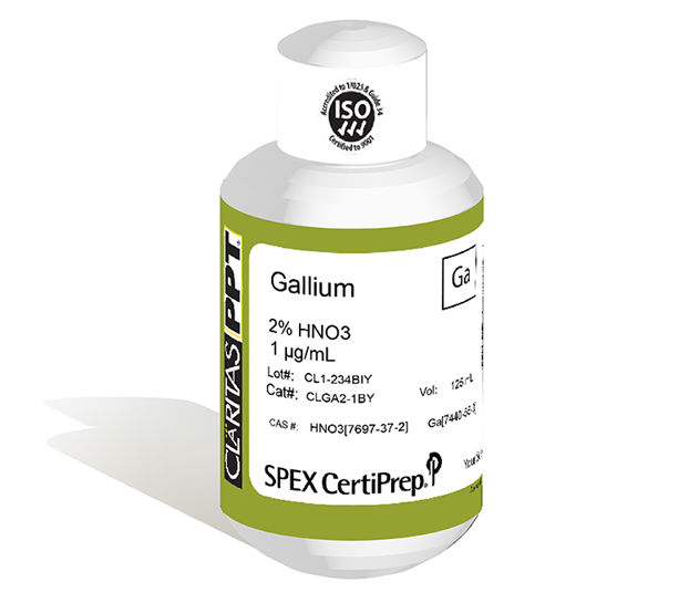 Gallium, 1 µg/mL (1 ppm) for ICP-MS, 125 mL