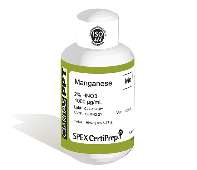 Manganese, 1,000 µg/mL (1,000 ppm) for ICP-MS, 125 mL