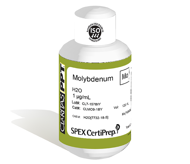Molybdenum, 1 µg/mL (1 ppm) for ICP-MS, 125 mL