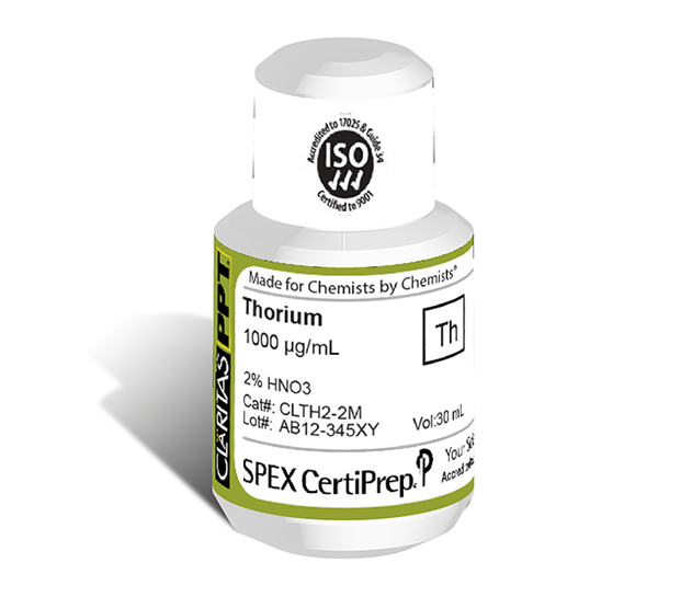 Thorium (Depleted), 1,000 µg/mL (1,000 ppm) for ICP-MS, 30 mL