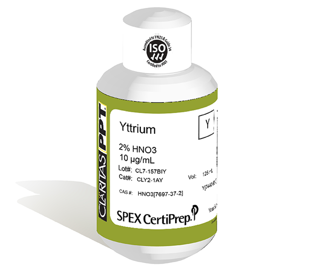 Yttrium, 10 µg/mL (10 ppm) for ICP-MS, 125 mL