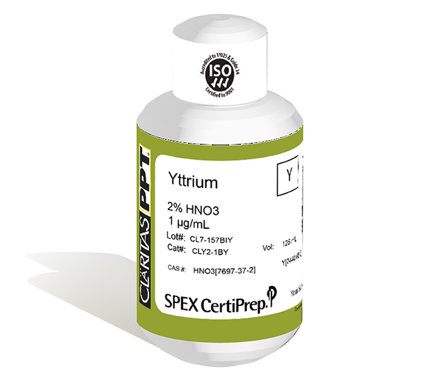 Yttrium, 1 µg/mL (1 ppm) for ICP-MS, 125 mL