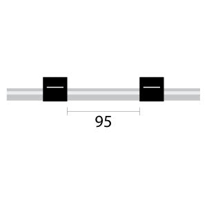 Finaprep flared 2-Stop PVC Black-Black Pump Tubing (95mm between stops)
