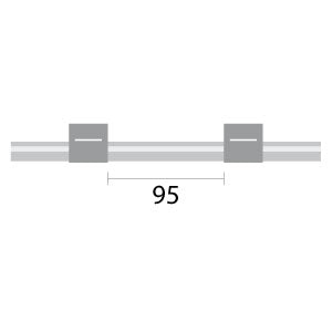 Finaprep flared 2-Stop PVC Grey-Grey Pump Tubing (95mm between stops)