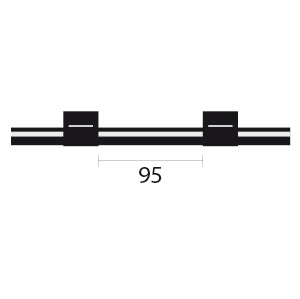 Finaprep 2-stop Viton Black-Black Pump Tubing (95mm between stops)