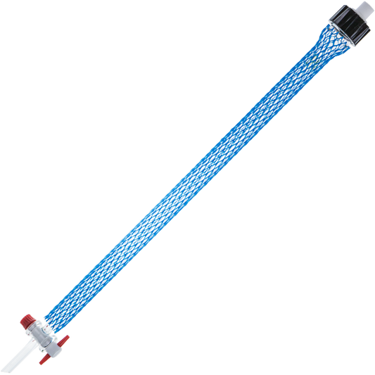 Flash chromatography column, glass,complete with adaptor,450 mm L,40 mm ID,empty