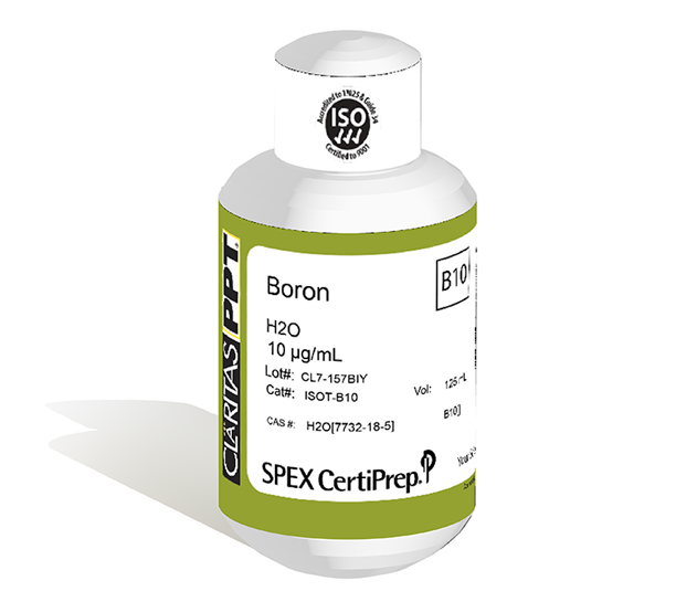 Boron 10, 10 µg/mL (10 ppm) for ICP-MS, 125 mL