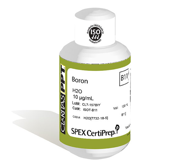 Boron 11, 10 µg/mL (10 ppm) for ICP-MS, 125 mL