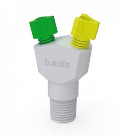 b.safe Multiport  NPT 1/8" (m) 2x UNF 1/4" (f)