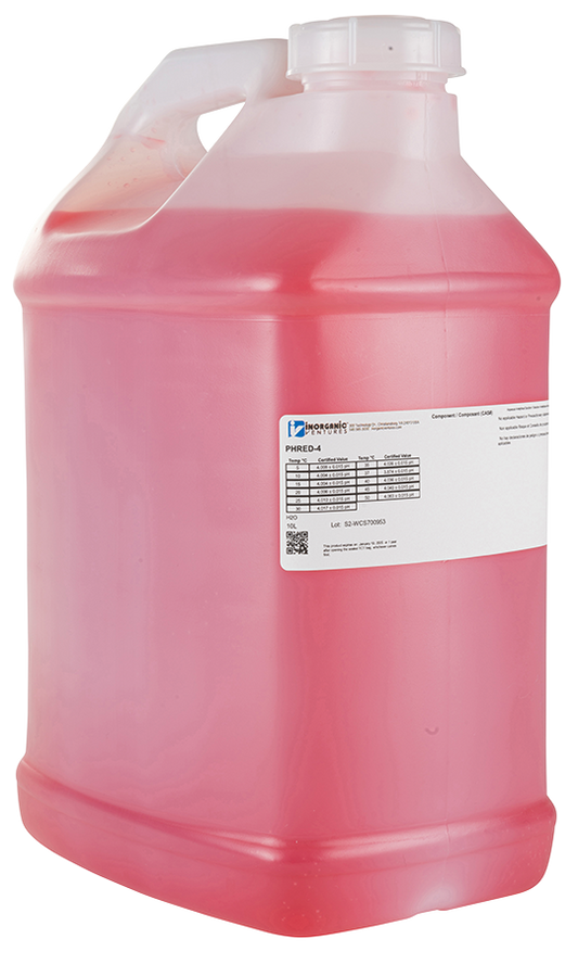IV pH-4  Red Calibration Standard, 10L