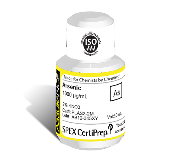Arsenic, 1,000 µg/mL, for AA and ICP, 30 mL