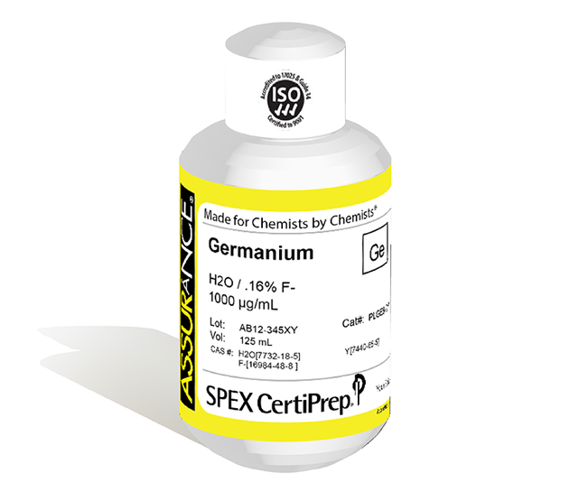 Germanium, 1,000 µg/mL, for AA and ICP, 125 mL