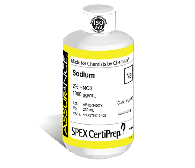 Sodium, 1,000 µg/mL, for AA and ICP, 250 mL