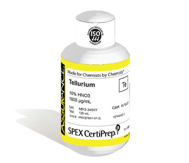 Tellurium, 1,000 µg/mL, for AA and ICP, 125 mL