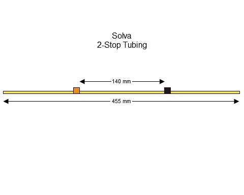 2-stop Solva Orange-Black Pump Tubing