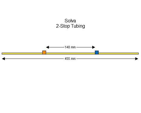 2-stop Solva Orange-Blue Pump Tubing
