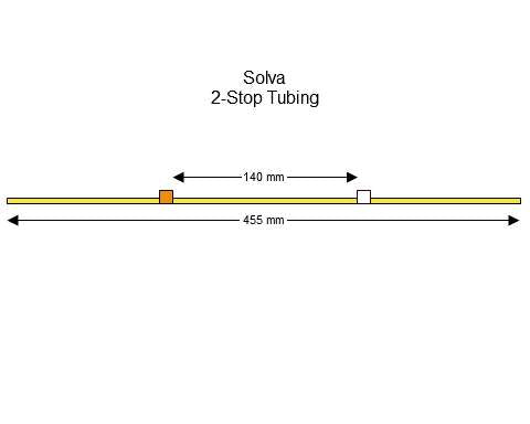 2-stop Solva Orange-White Pump Tubing