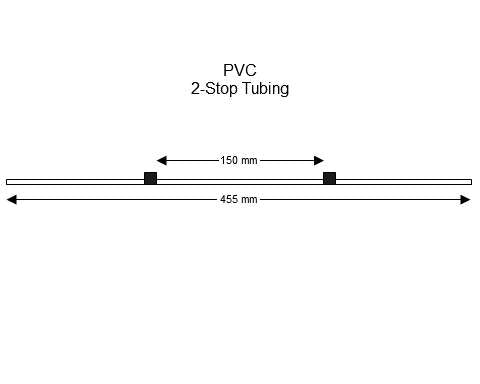 2-stop PVC Black-Black Pump Tubing