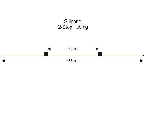 2-stop Silicone Black-Black Pump Tubing